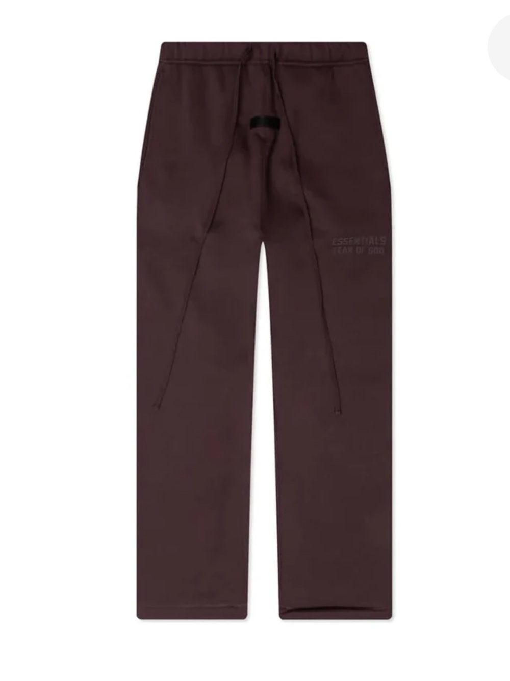 Fear of God ESSENTIALS Plum Uncuffed Sweatpants NWT Large
